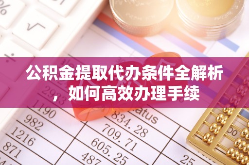 蒙自公积金提取代办条件全解析，如何高效办理手续