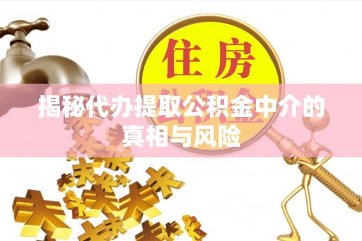 蒙自揭秘代办提取公积金中介的真相与风险