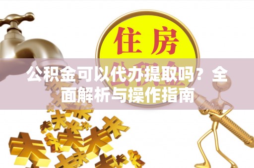 蒙自公积金可以代办提取吗？全面解析与操作指南