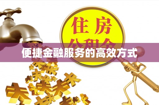 蒙自便捷金融服务的高效方式