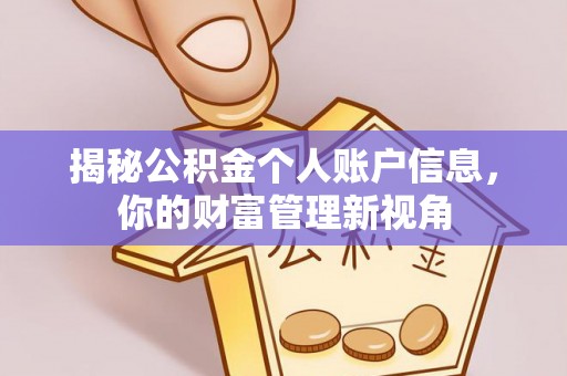 蒙自揭秘公积金个人账户信息，你的财富管理新视角