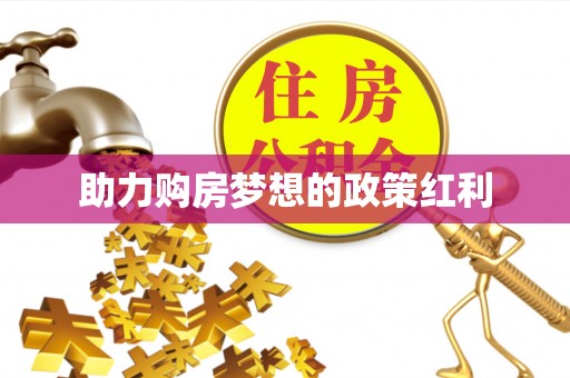 蒙自助力购房梦想的政策红利