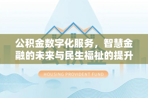 蒙自公积金数字化服务，智慧金融的未来与民生福祉的提升