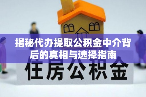 蒙自揭秘代办提取公积金中介背后的真相与选择指南