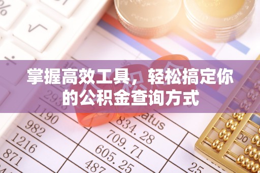 蒙自掌握高效工具，轻松搞定你的公积金查询方式